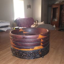 Decretive Wooden Bowl