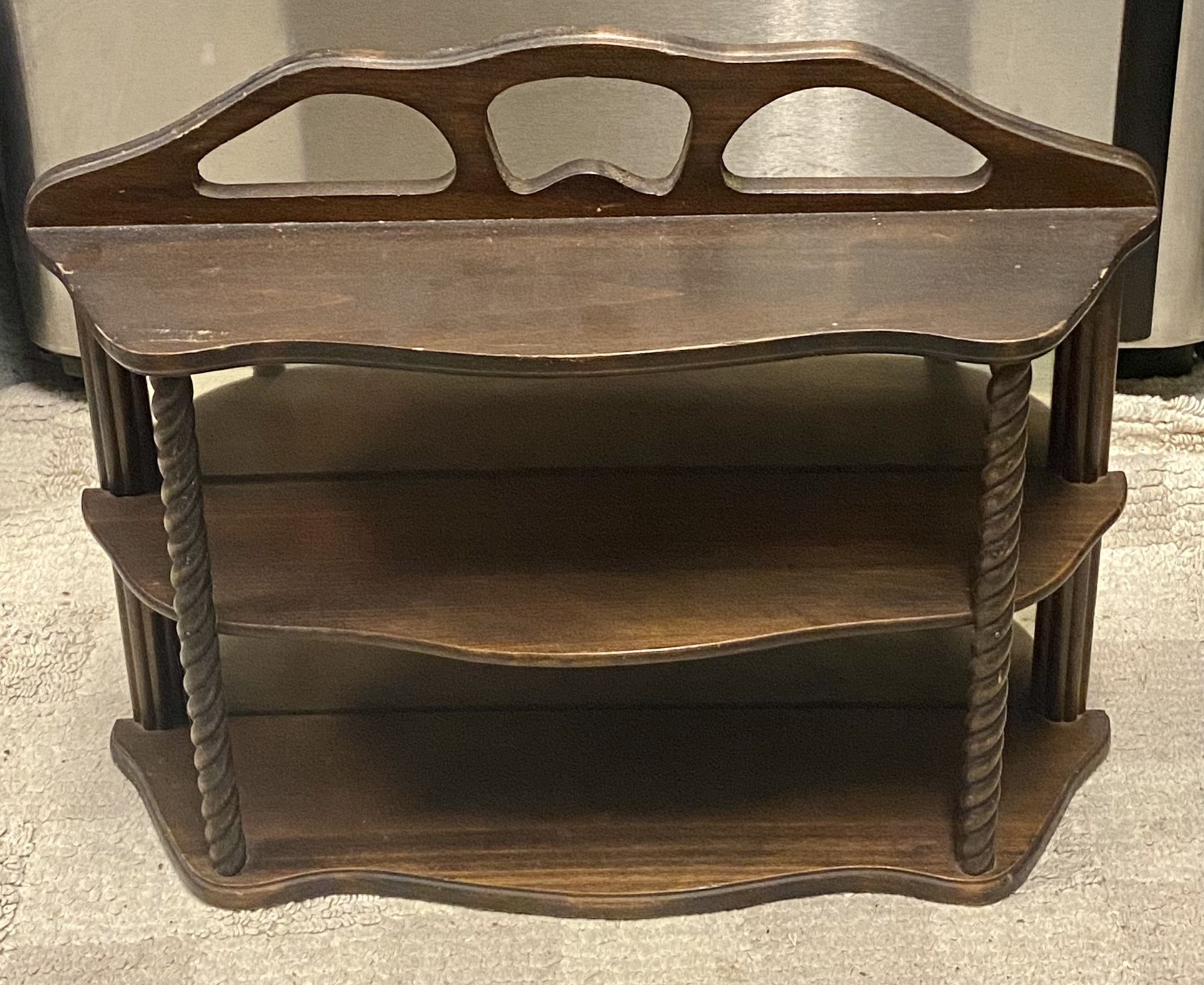 Vintage Wall Shelves With Mirror Back