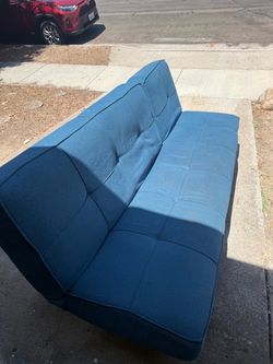 Blue Convertible Couch Sleeper