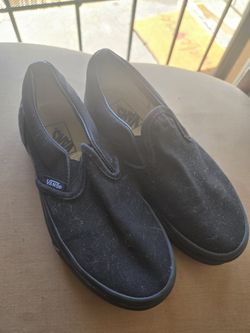 Black Kids Vans Size 1