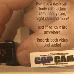 COP CAM.AS SEEN ON TV. RECORDS BOTH VIDEO & AUDIO.