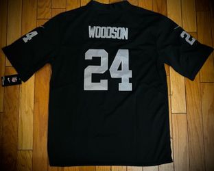 Nike NFL Charles Woodson #24 Raiders Jersey Size available (L, XL,2XL, 3XL)