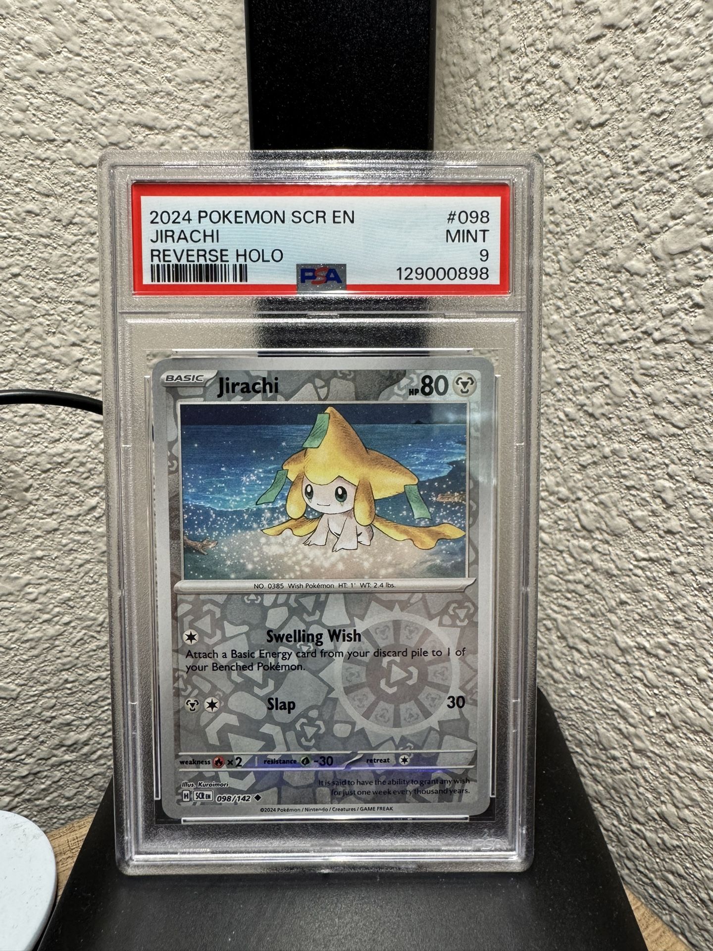 JIRACHI REVERSE HOLO PSA 9