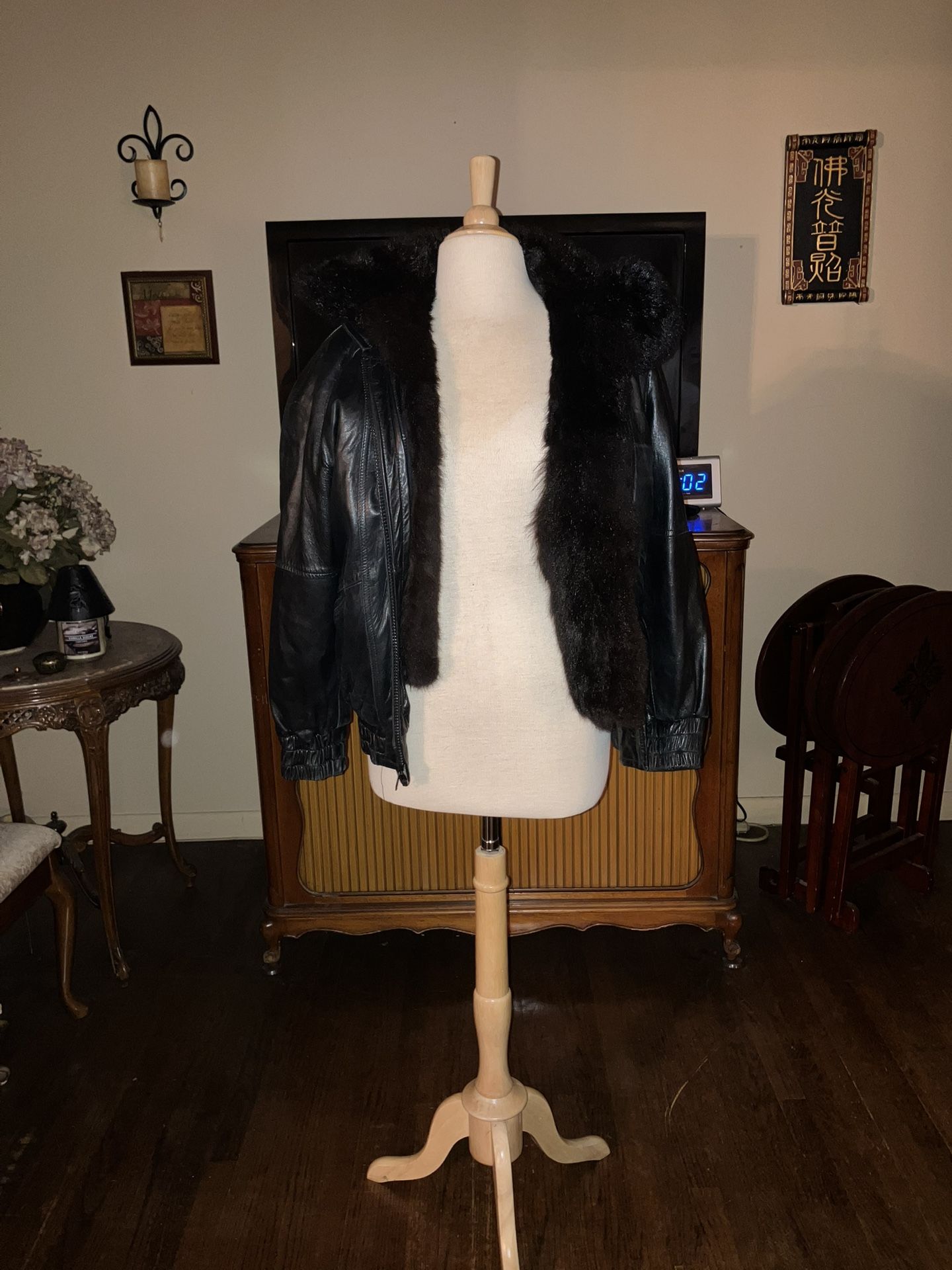 Ladies Leather Jacket Removable New Zealand Reduced Possum Lining