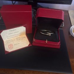 Authentic Cartier Mens/womens Just Un Clou bangle