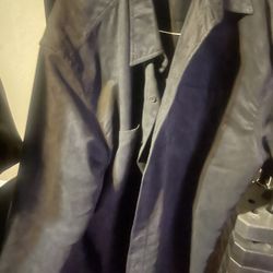 Black, Suede Shirt, Size Extra Large, Like New