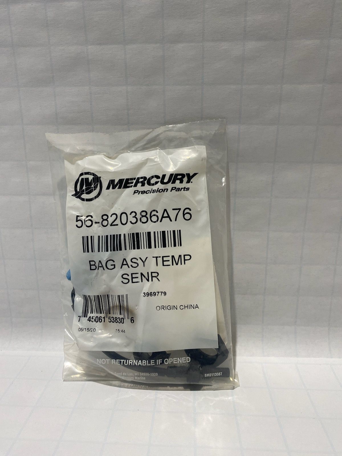 Mercury Temp Sensor Assy, 820386A76