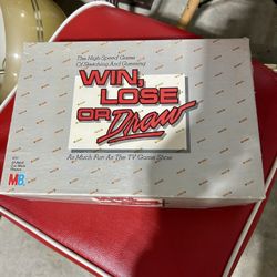 Vintage Milton Bradley 1987 Win Lose Or Draw Game