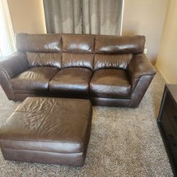 Leather Sofa Set