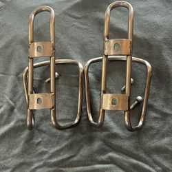 King Cage 2 titanium, water bottle cages, like new