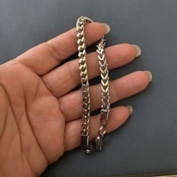 Mens Fashion Stainless Steel Bracelet And Necklace 
