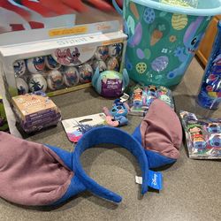 New Large Disney Stitch Filled Easter Basket Please Read Post Before Messaging
