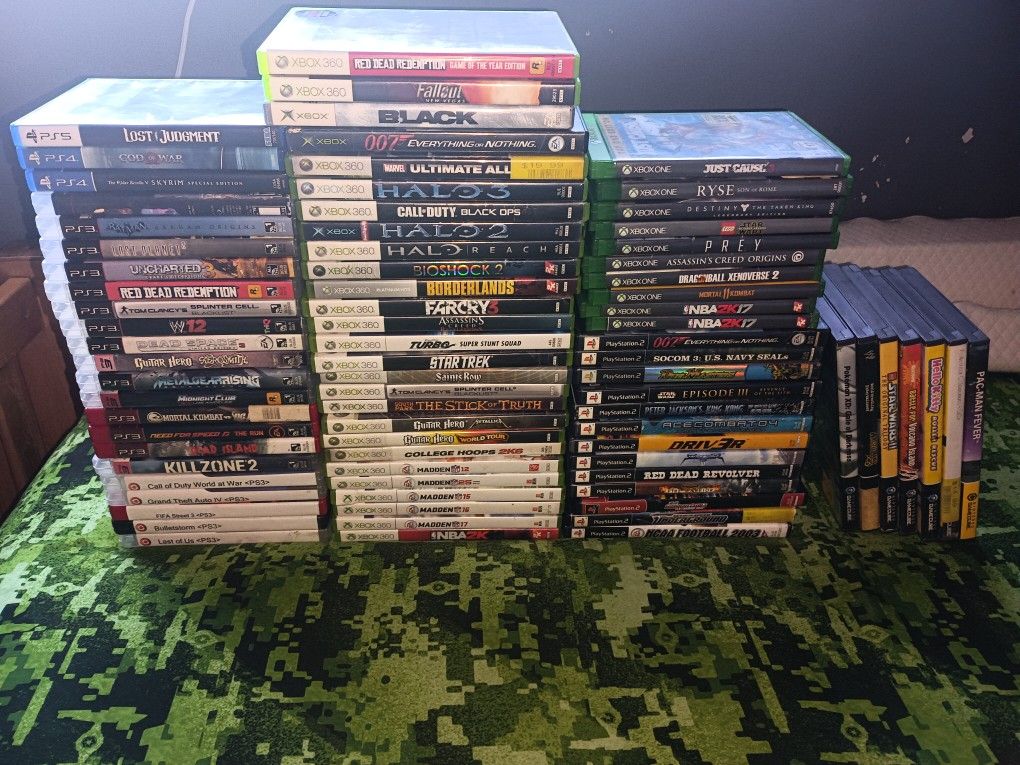 Huge Game Lot! ( Xbox, Xbox 360, Xbox One, PS1, PS2, PS3, PS4, PS5, GAMECUBE, Wii)