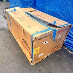 BS666-R-CH01 WOODBRIDGE 60" x 30" Alcove Acrylic Rectangular Whirlpool Heated Jetted Tub in White with right Drain, Polished Chrome Finish Trim and Dr