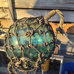 Vintage Japanese Glass Buoy - Authentic 