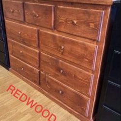 Dresser 9 Drawers 100% Pinewood
