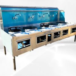 NSF 5 hole Chinese Wok Range made USA CWRUS-5H