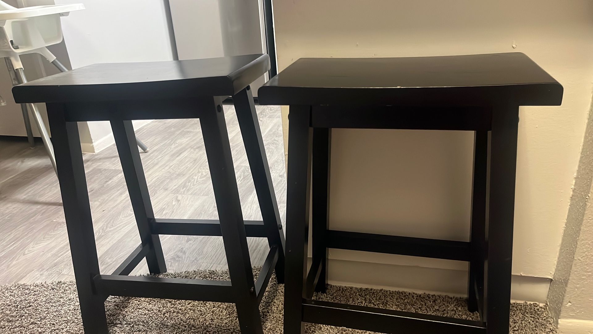 two dinning chairs