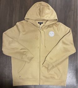 True Religion Zip-Up Hoodie Tan