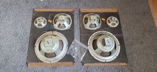 1961 Curtis Mathes Royal Dane stereo console Speakers