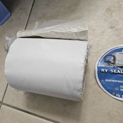 6 in. x 50 ft. Pure White Color Natural Rubber Roof Sealing Tape RV Camper Trailer Boat Sealing Leak Repair