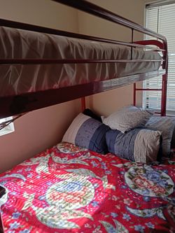Red bunk bed $ 75.