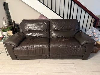 Dark Brown Leather couch