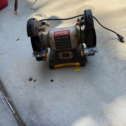 Ryobi.  8 Bench Heavy Duty Grinder Works Perfect Very Good Condition.
