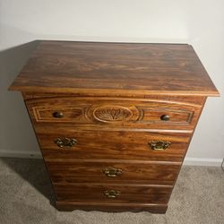 "Granny Mission" furniture wooden chest of drawers