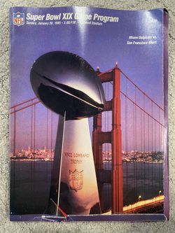 Super Bowl XIX (19) Authentic Original Game Program 1985