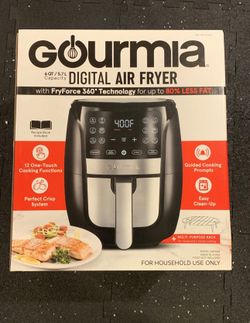 Gourmia 6qt 5.7L digital air fryer