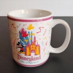 Disneyland The Original Coffee Mug Mickey Mouse Magic Castle Confetti 12 oz.
