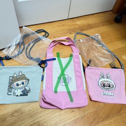 2 Lafufu embroidered water proof shoulder bag, cross body bag with zipper, adjustable shoulder strap