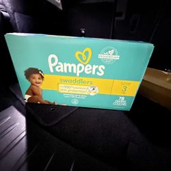 Pampers Swaddler Size 3.  18$$