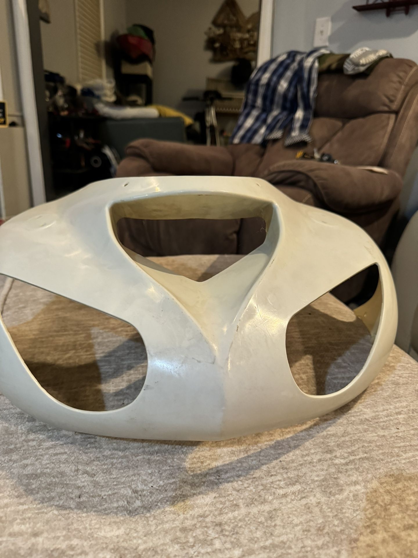 New Unpainted Upper Front Cowl Fairing Nose For KAWASAKI Ninja ZX-10R 2006-2007