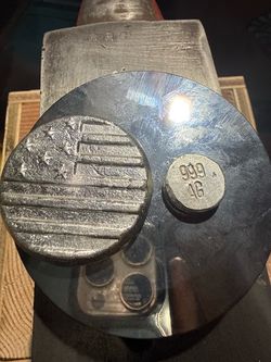 3 Oz + 10 gram Hand poured Silver BELOW MELT