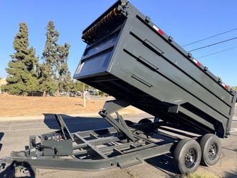 Heavy Duty scissor lift Dump Trailer