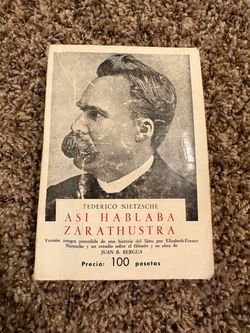 Spanish edition of Nietzsche's Thus Spoke Zarathustra