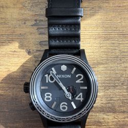 Nixon 51-30 Star Wars Kylo Ren Watch - Black & Silver Stainless Steel Case w/ Leather Strap