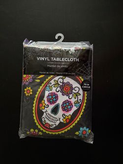 Dia de Los Muertos Vinyl Tablecloth