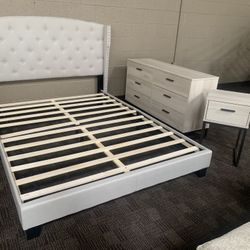 Cream Modern Bedroom Set 
