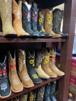 Botas Vaqueras de Piel para mujer