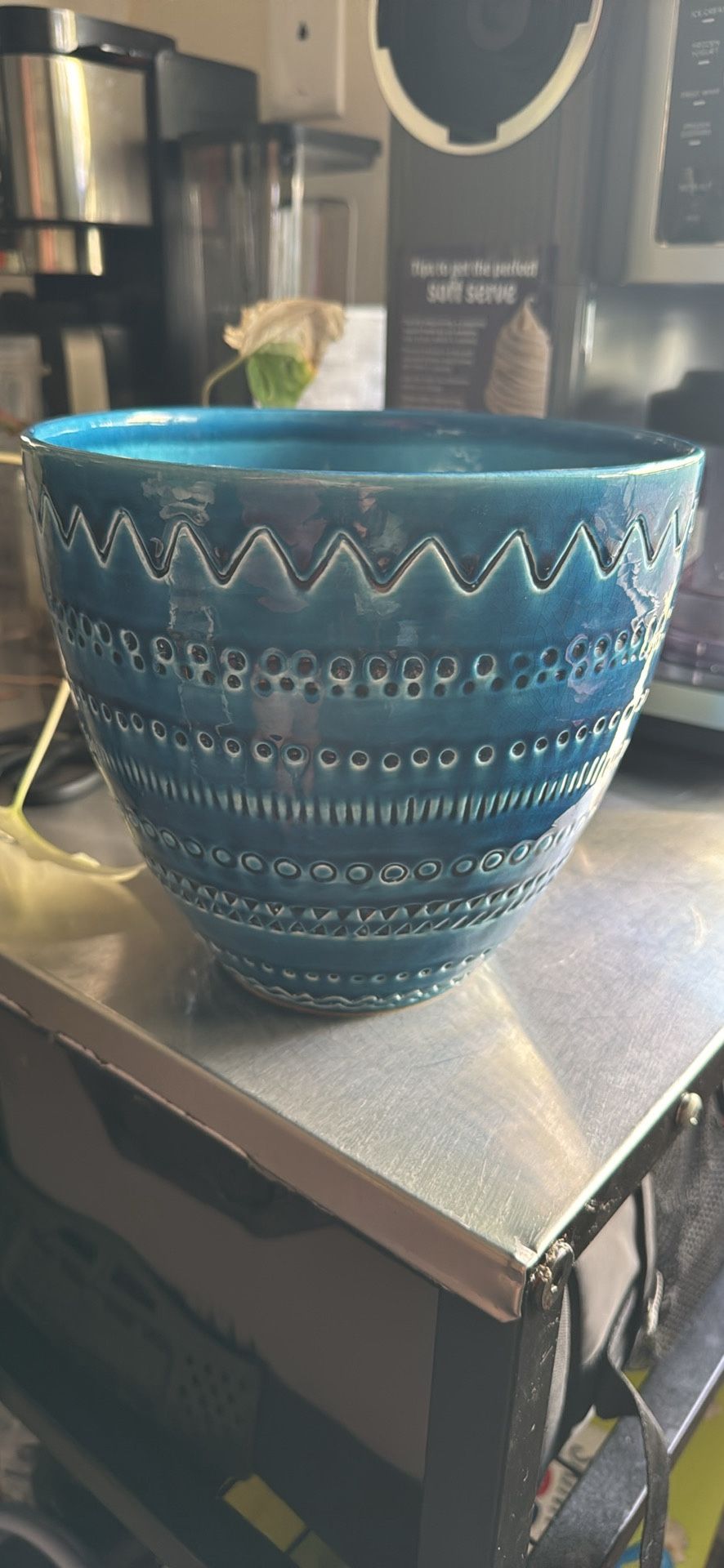 Blue Planter 9inch