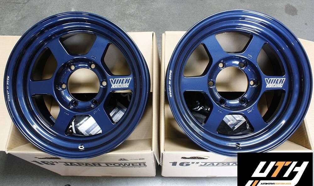 Rays Volk TE37x Pro Mag Blue 16x8 +0 6x139 Tocama 4Runner 4 Runner
