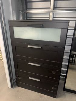 4 Drawer Dresser - BRIMNES (Black)