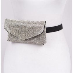 Crystal Rhinestone FannyPack Belt Purse Cute Fashion Clutch Bag