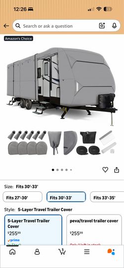 NEW RV COVER Size: 28.7-31.6FT