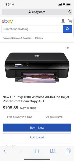 HP Envy 4500 Wireless All In One InkJet Printer