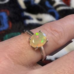 Ethiopian Opal Ring