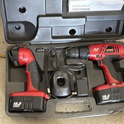 Craftsman drill and flashlight. 20$